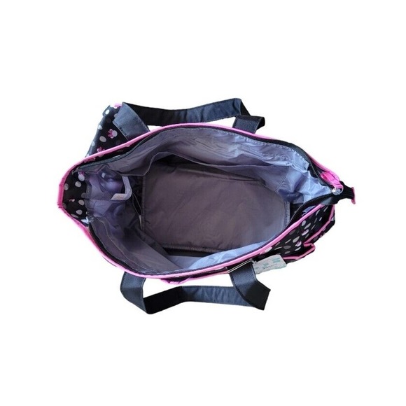 Disney Minnie Mouse Multi Piece Diaper Bag set NEW- MISSING PACIFIER HOLDER - Picture 4 of 10